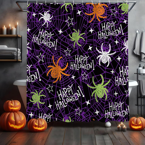 Cortinas De Ducha De Halloween Para Baño, Cortina De Ducha D