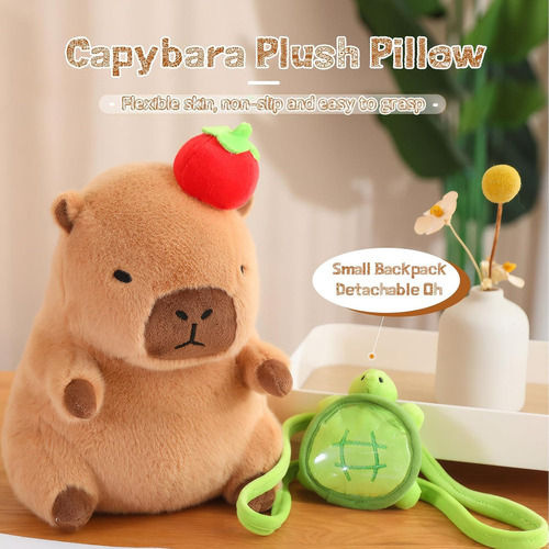 Lindo Suave Peluche De Carpincho Cojín Muñeco Carpincho