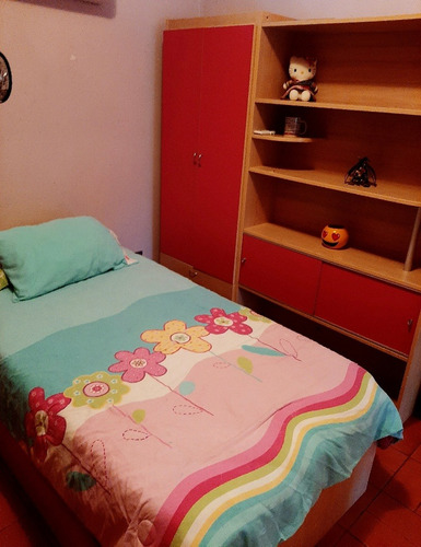 Juego De Dormitorio Individual Duplex Modular +2 Colchones