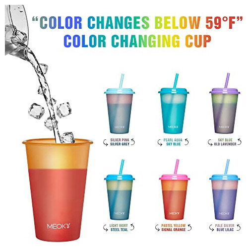 Vasos De Plástico Reutilizables De Cambio De Color Niã...