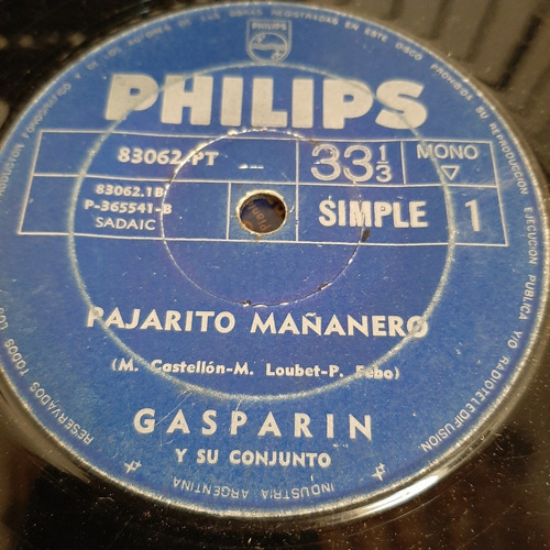 Simple Gasparin Y Su Conjunto Philips 83062 C17