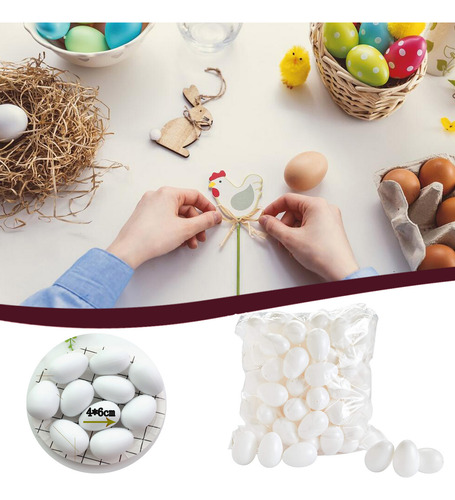 Huevos Decorativos De Plástico E 50, 6 Cm, Para Decorar El H