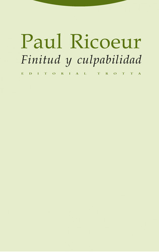 Finitud Y Culpabilidad