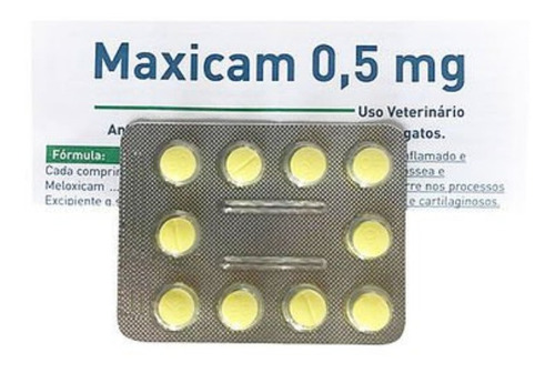 Maxicam 0,5mg - 1 Blíster C/ 10 Comprimidos