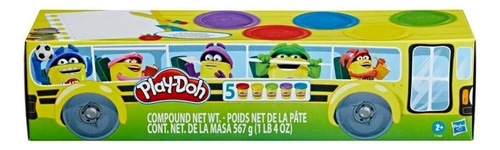 Play-doh Pack 5 Masas Plastilinas Vuelta A Clases F7368 (Usado)