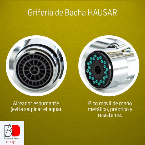Griferia Gourmet De Bronce Monocomando Alto Y Duchador Full!
