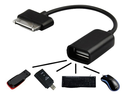 Cable De Adaptador De Alimentación Hembra Usb Host Otg Para 