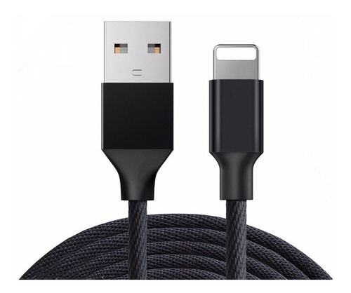 Imagen 1 de 6 de Cable Reforzado Compatible iPhone Carga Rapida