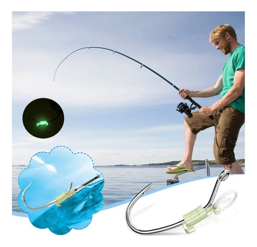 Ganchos Luminosos Para Pesca De Camarão Vivo Na Água S