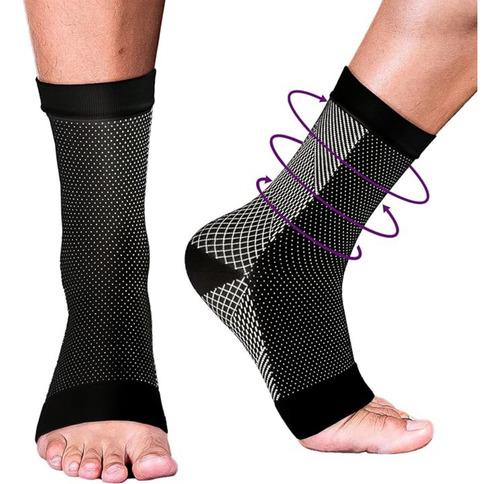 4par Calcetines Compresión Pie Fascitis Plantar Tobilleras F