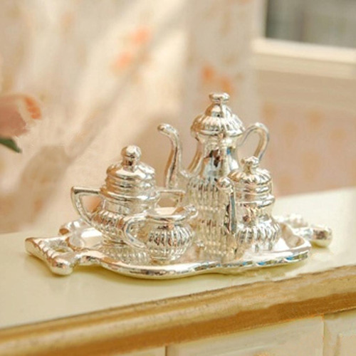 B Exquisito Juego De Té Y Café De Plata Fina, Accesorio De