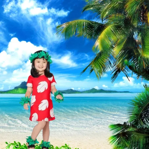 Cosplay - Disfraz Lilo Hawaiana - Disfraces Lilo Y Stich - Vestido