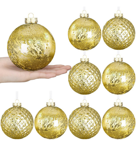 Bolas De Navidad Grandes 10 Cm, Decoraciones Inastillables