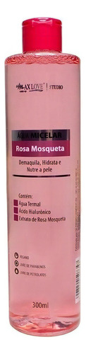 Água Micelar Rosa Mosqueta 300 Ml Demaquilante - Max Love