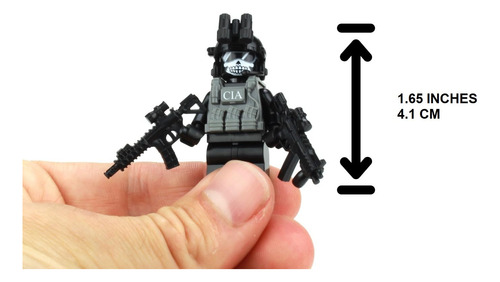 Battle Brick Cia Ghost Sad/sog Commando Minifigura Personali