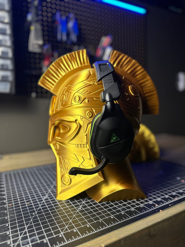 Cabeza Busto De Cyber Espartano Moderno Base Para Audifonos