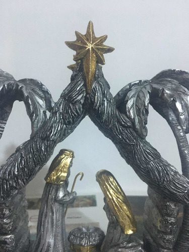 Imagen 5 de 10 de Nacimiento Pesebre Porta Vela De 33x20cm Importado Demdaco