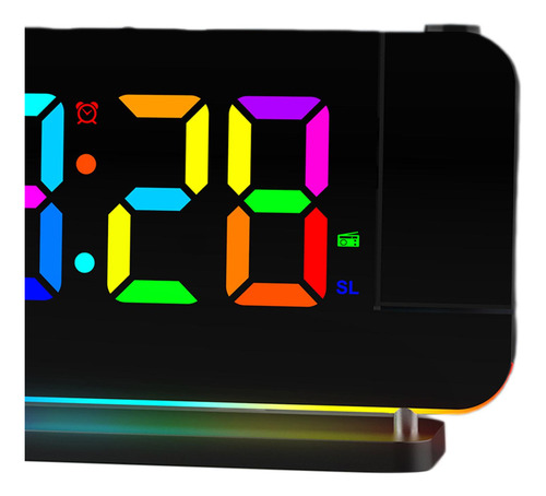 Reloj Despertador Digital Led, Reloj De Proyección,