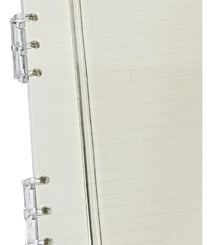 . Cuaderno De Hojas Sueltas, Carpeta Transparente, Claro