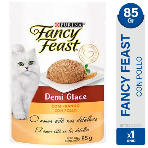 Alimento Para Gatos Purina Fancy Feast Pollo Humedo 85gr