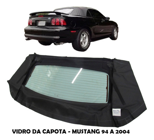 Vidro Da Capota Do Conversivel Mustang 1997 1998 1999