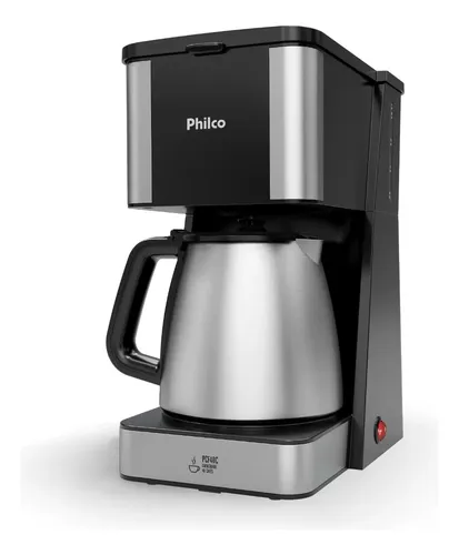 Cafeteira Philco Pcf40c Inox 40 Cafezinhos 1,6l 950w Cor Preto 220v
