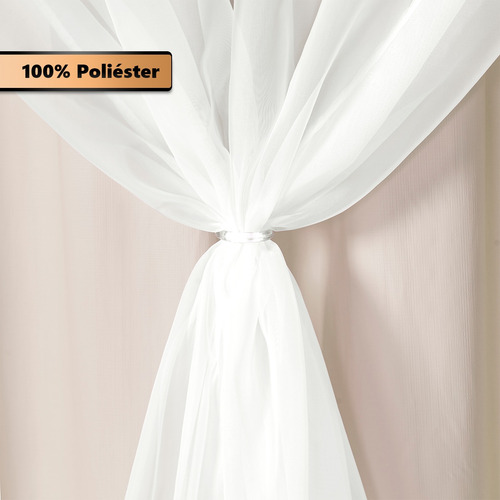 Cortina Blackout / Blecaute Para Cozinha/ 2,20x1,40 Com Voil Cor Cortina Bege