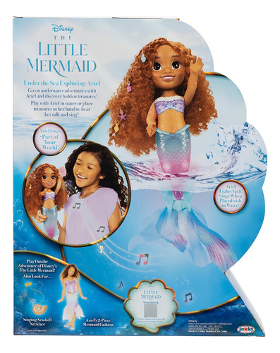 La Sirenita Muñeca Feature Large Doll. Ariel Bajo El Mar