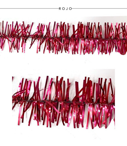 Imagen 7 de 10 de Lameta Colores 3cm Pack X 10 - Boa Guirnalda Deco Navidad