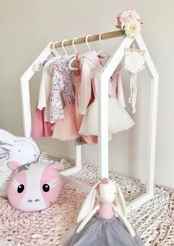 Perchero infantil casita sale