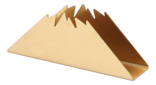 Servilletero Dorado Con Soporte Triangular De Acero Inoxidab