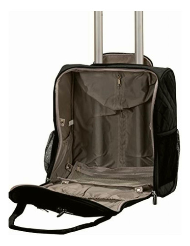Rockland Melrose Equipaje De Mano Con Ruedas Verticales, Color Negro