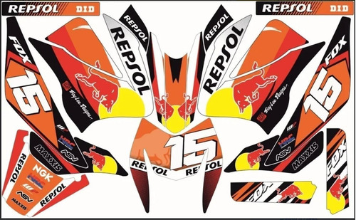 Stickers Para Moto Xeverus Pro 300 Mod-129