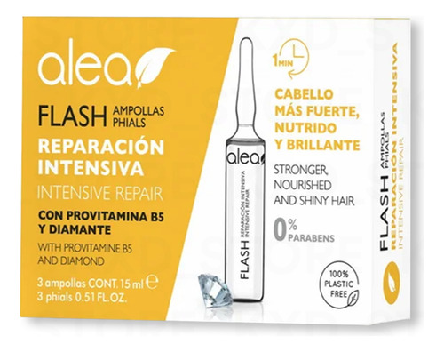 Alea Flash Reparación Intensiva Con 3 Ampolletas 15ml C/u