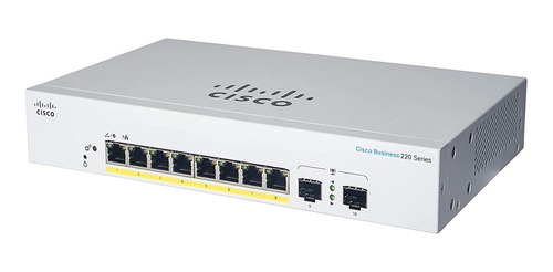 Switch Cisco Cbs220 8 Gigabit Poe 2 Sfp
