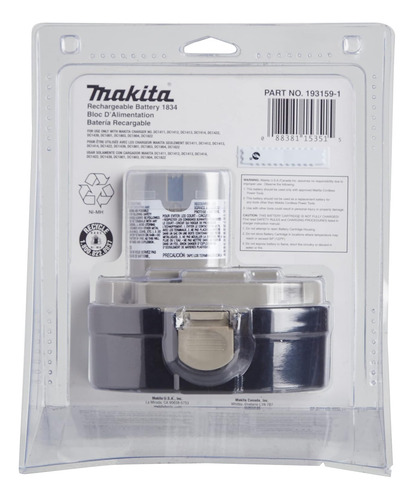 Mak193159-1 Batería Estilo Vaina, 18 Voltios, 2.6 Amperios