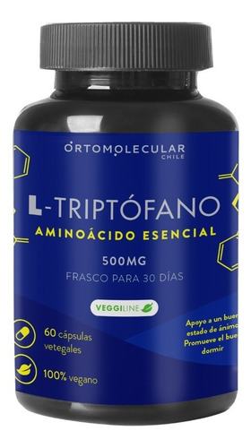 L-triptófano + Glutamina - 60 Cáps - Ortomolecular Chile
