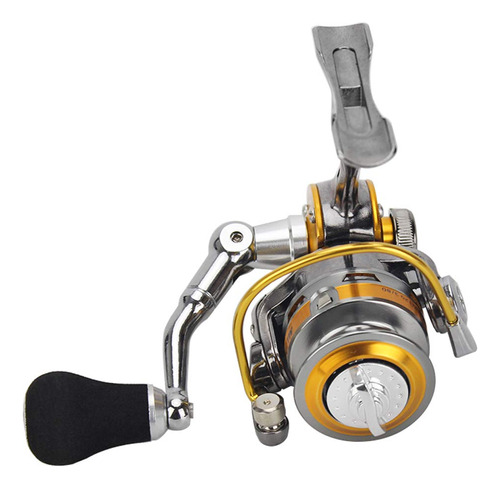 Lixadaini Spinning Reel 3+1 Rodamiento Bola 5.0:1 Full Metal