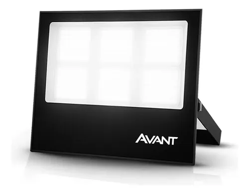 Refletor Led Slim 300w 6500k Branco Frio Ip66 A Prova D'água Preto Cod: 259801377 Avant 127/220v