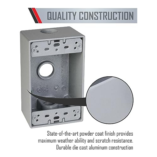 Caja Resistente Intemperie Sb350s, 1 Gang, (3) Salidas ...