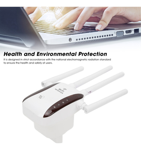 Extensor De Alcance Wifi 300mbps, Señal Inalámbrica De 4 Ant