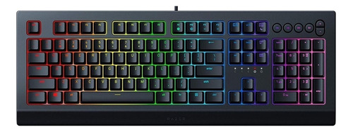 Teclado Gamer Razer Cynosa V2 Qwerty Inglés Us Color Negro Con Luz Rgb