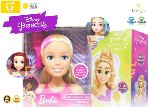 Disney Princesa Rapunzel Cabeza De Muñeca Para Peinar