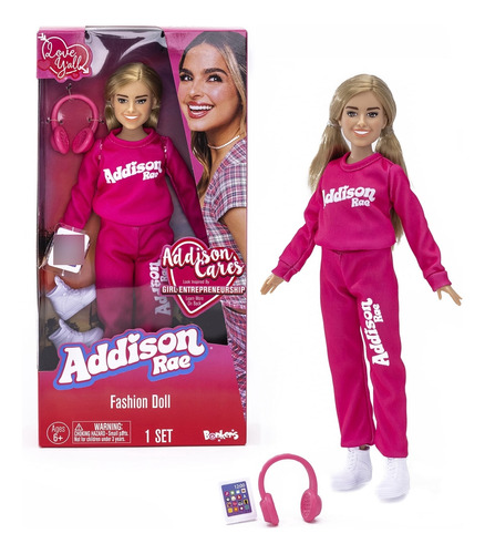 Addison Rae Muñeca De Moda - Cómoda; Estilo De Tendencia;.