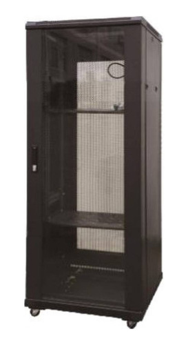 Rack Piso Negro 32u 600x800 Panel Hiperventilado