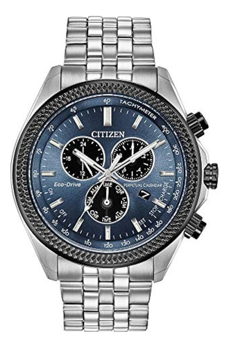 Reloj Citizen Eco-drive Brycen Cronógrafo Azul Negro Para Ho