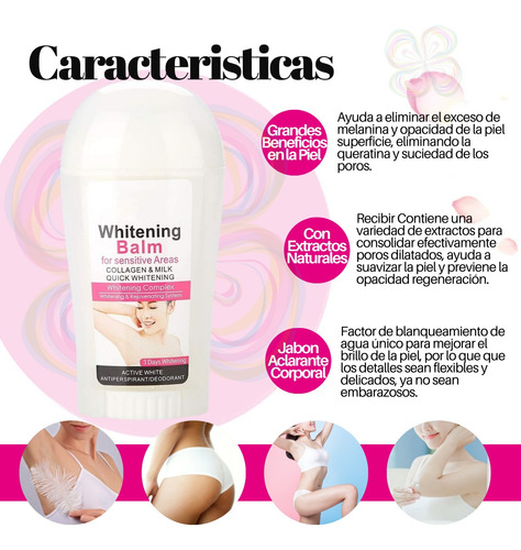 Set Crema Blanqueadora- Desodorante- Jabon Aclarante Aichun