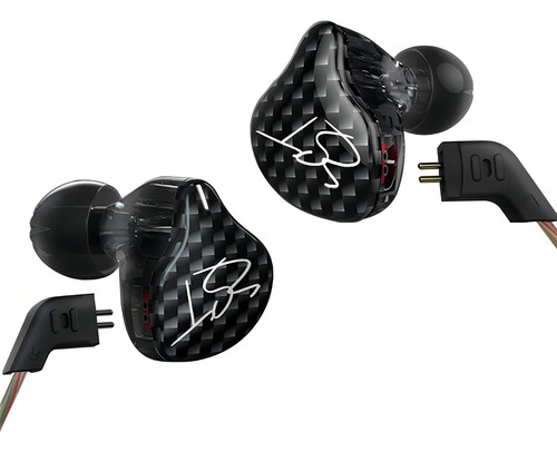 Fone de ouvido in-ear gamer KZ ZST without mic preto
