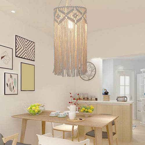 Macrame Lamp Shade Pendant Light Shade Solo Para Estilo B