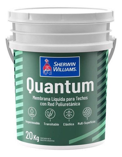 Membrana Sherwin Williams Quantum Gris Grafito 20 Kg